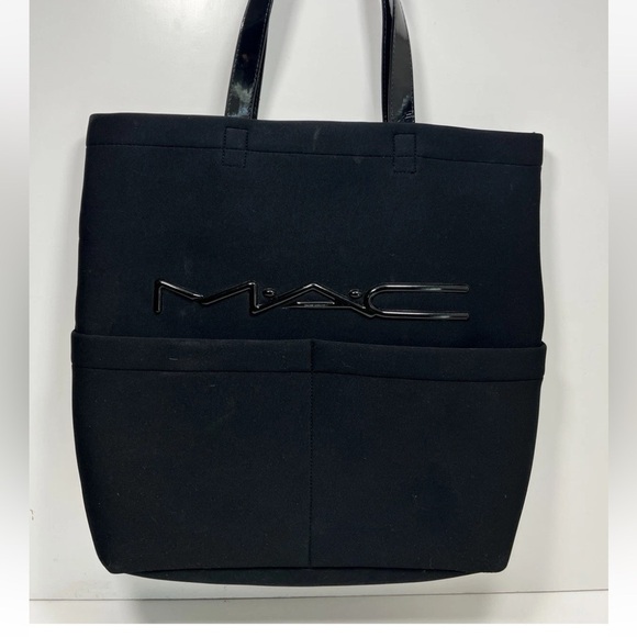 MAC Cosmetics Handbags - MAC cosmetics large black neoprene tote bag